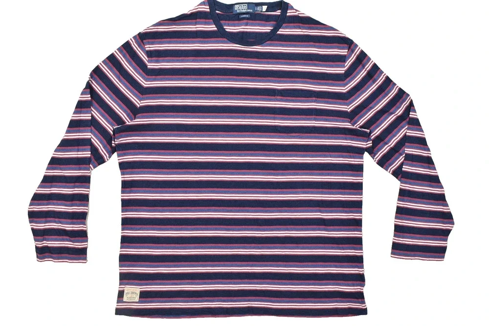 Polo Ralph Lauren Classic Fit XL Mens Long Sleeve T-Shirt Country Pocket Polo Co - Picture 1 of 8
